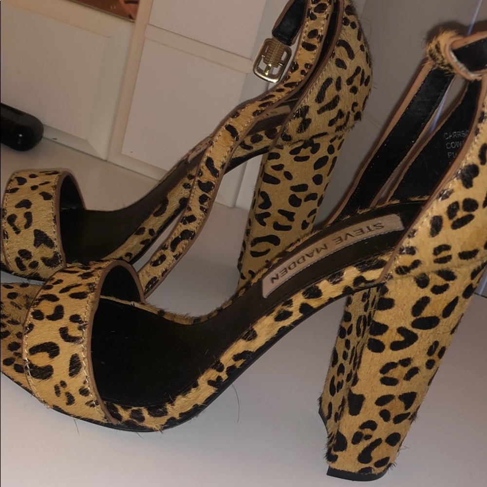 Steven Madden Cheetah Print Chunk Heels - image 2
